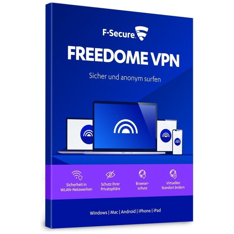 F-SECURE FREEDOME VPN 3 DEVICES 1 YEAR