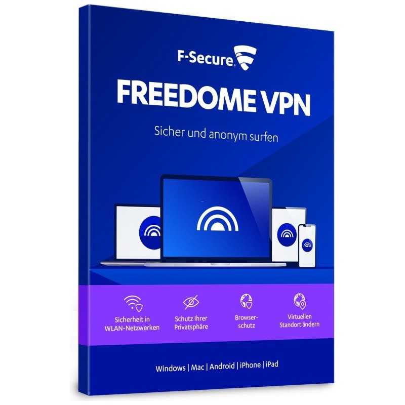 F-SECURE FREEDOME VPN 5 DEVICES 1 YEAR