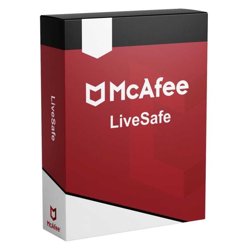 MCAFEE LIVESAFE SIN LIMITE DE DISPOSITIVOS 1 AÑO