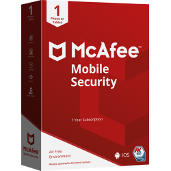 MCAFEE MOBILE SECURITY 1 DISPOSITIVO ANDROID 1 AÑO