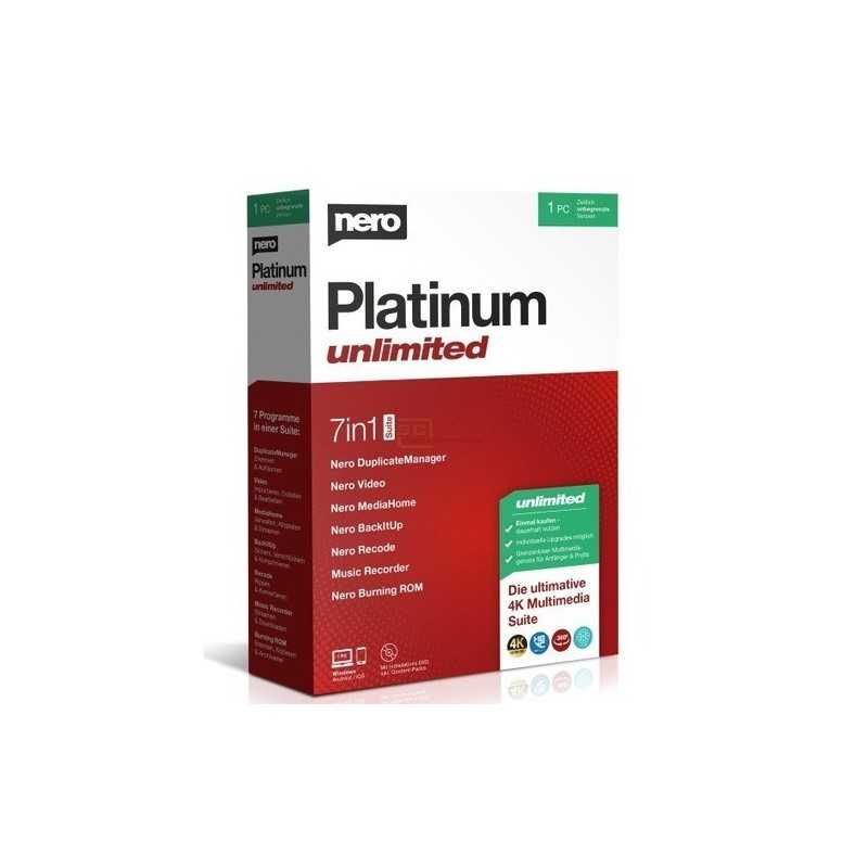 NERO PLATINUM UNLIMITED 1 PC