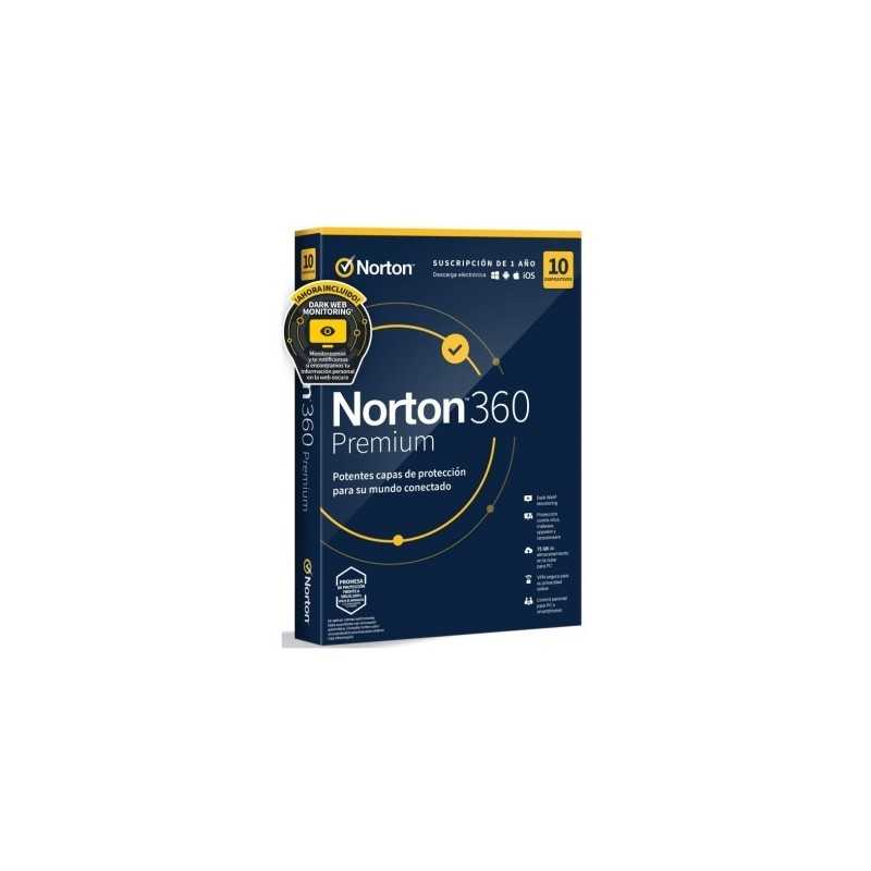 NORTON 360 PREMIUM 10 DEVICES 1 YEAR