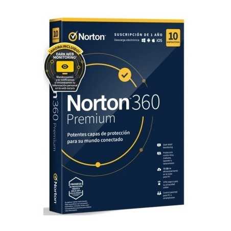 NORTON 360 PREMIUM 10 DEVICES 1 YEAR