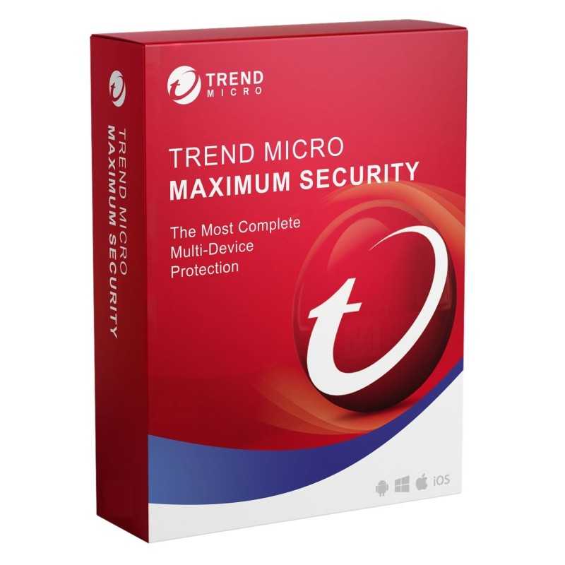 TREND MICRO MAXIMUM SECURITY 1 DISPOSITIVO 1 ANNO-www.softzone.eu