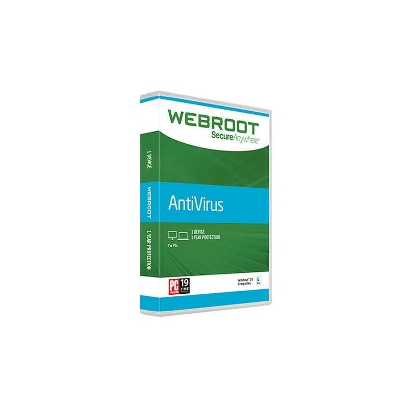WEBROOT SECUREANYWHERE ANTIVIRUS 1 DISPOSITIVO 1 AÑO