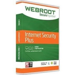 WEBROOT SECUREANYWHERE INTERNET SECURITY PLUS 3 DEVICES 1 YEAR