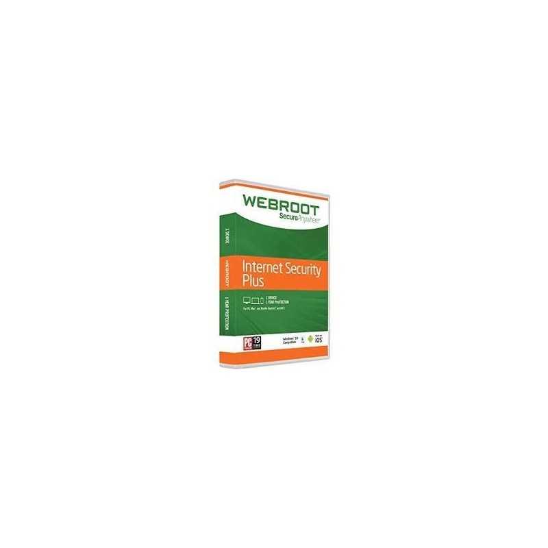 WEBROOT SECUREANYWHERE INTERNET SECURITY PLUS 1 DISPOSITIVO 1 ANNO