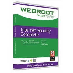 WEBROOT SECUREANYWHERE INTERNET SECURITY COMPLETE 5 DISPOSITIVI 1 ANNO