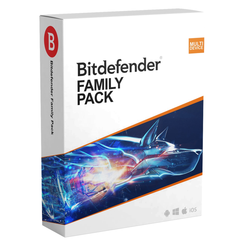 BITDEFENDER FAMILY PACK 15 DEVICES 1 YEAR