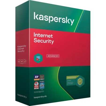 KASPERSKY INTERNET SECURITY 3PC 1 ANNO ESD