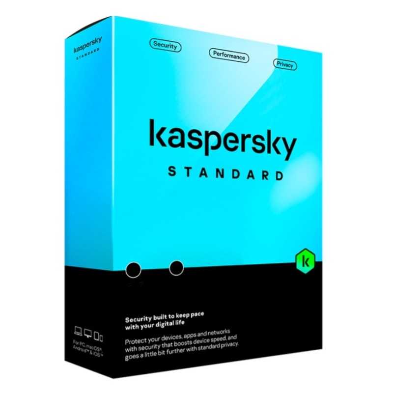 KASPERSKY STANDARD 5 DISPOSITIVI 2 ANNI-www.softzone.eu